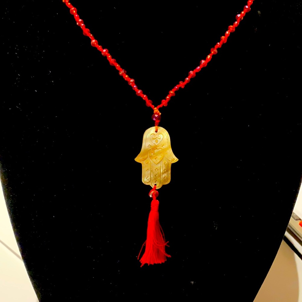 Hamsa necklace